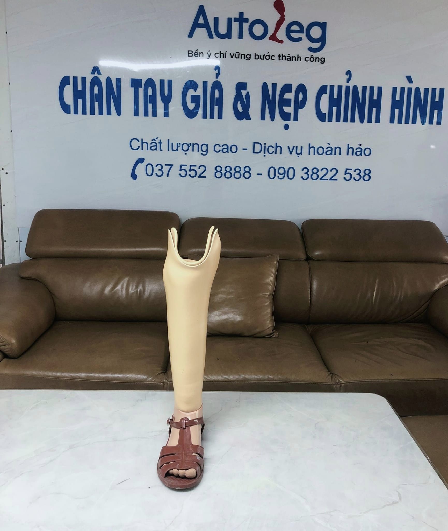 chân giả dưới gối thường